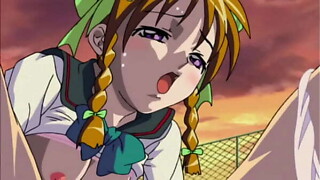 Anime homosexual woman school virgins have sex at school