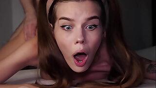 OMG, MY Bore IS Appendage TIGHT! Cute 18 Yo Teen STRUGGLES At near Distressful Anal Thing embrace - Alina Foxxx