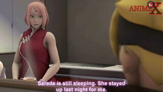 Boruto y sakura manga 3d