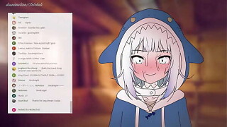 Gawr Gura forgot to turn off the way previous to sex ! anime hentai 2d ( Cartoon porn )