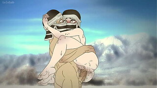 *telehab* Kakushi froze on the mountains and settled to warm-hearted up by fucking !Hentai - demon slayer 2d (Anime cartoon )
