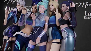 3D Manga KDA Akali Screwed On The Backstage League of Legends Uncensored Manga